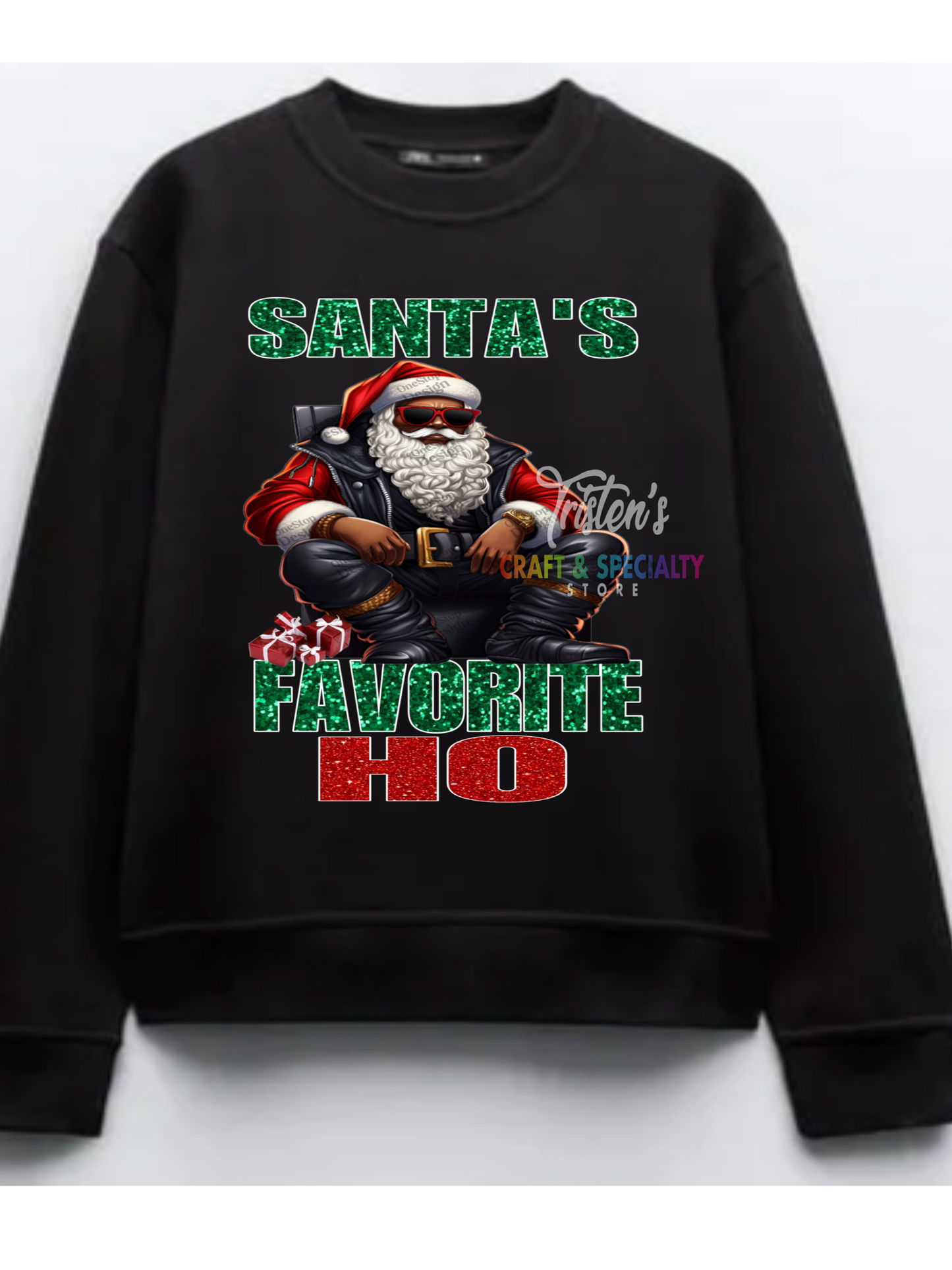 Santa's Fav Ho (Black)