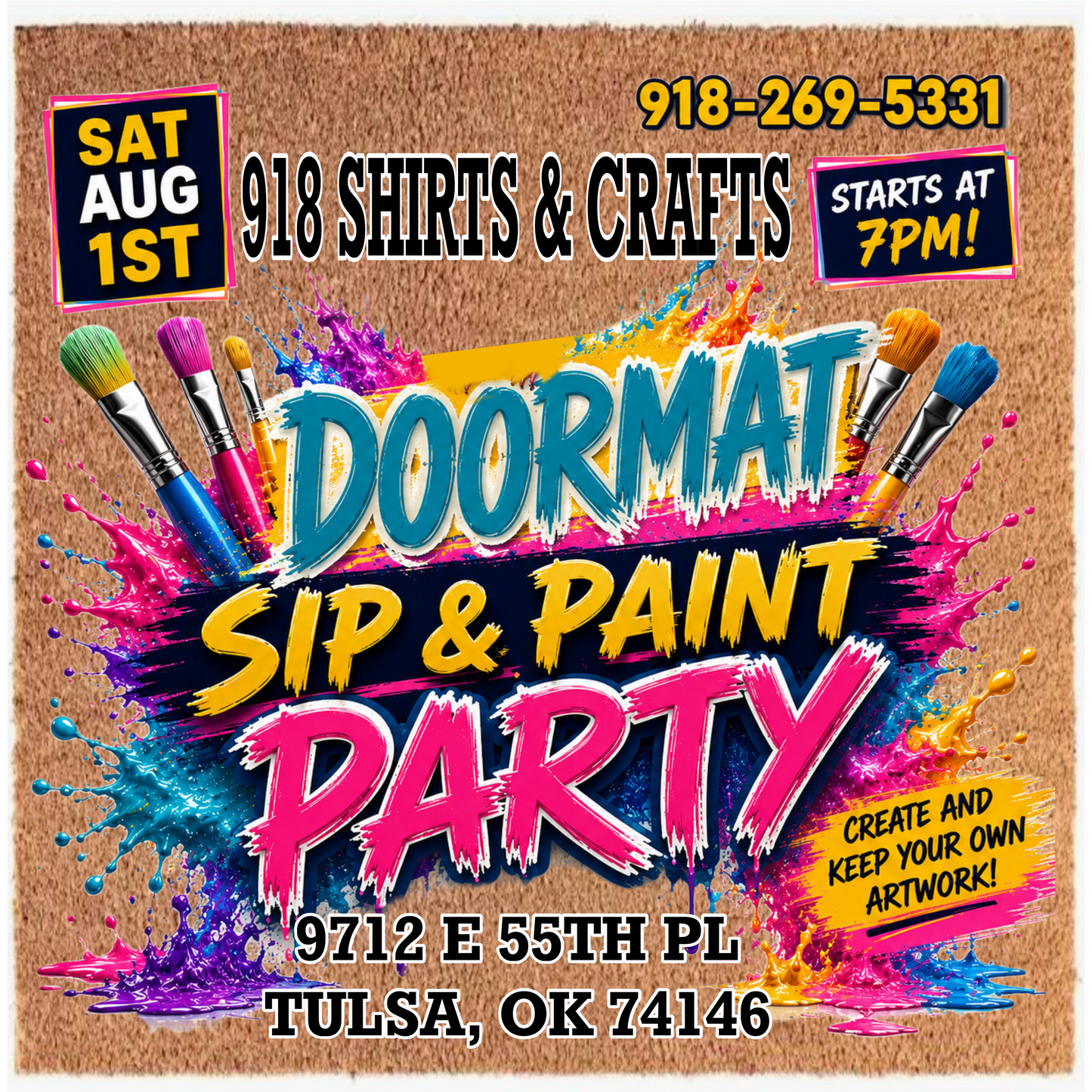 Doormat Paint Party