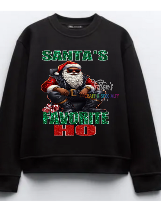 Santa's Fav Ho (Black)