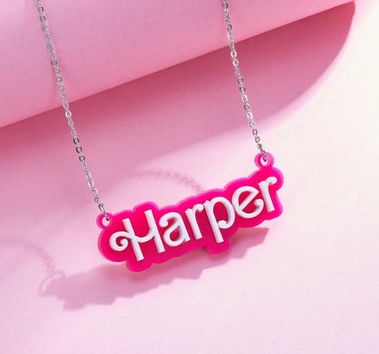 Barbie Name Necklace