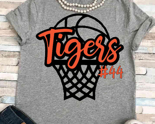 Tigers Basketball Goal w/ number